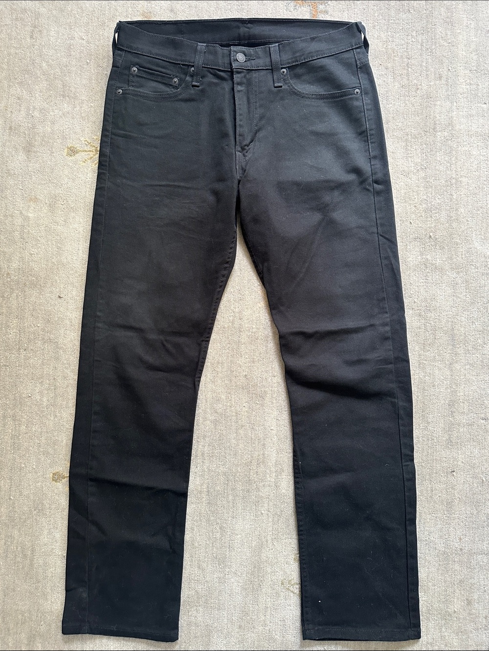 Levi's Men's Black Straight Jeans